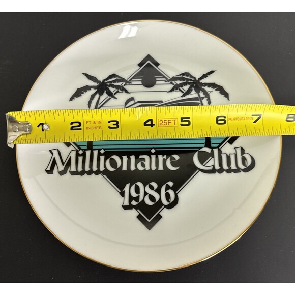 State Farm 1986 Millionaire Club Gold Rimmed China Plate  - Vtg  Collectible - Picture 4 of 4